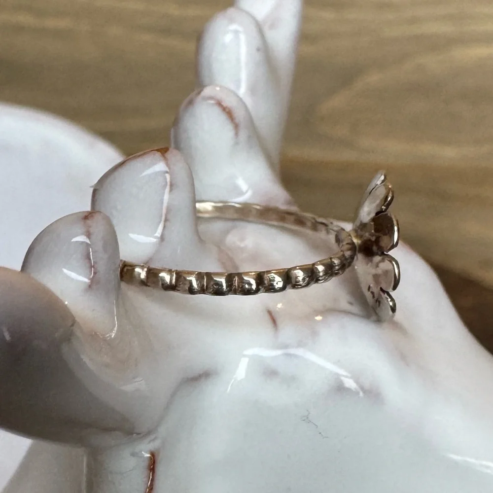 14KW&YG Charming Daisy Ring